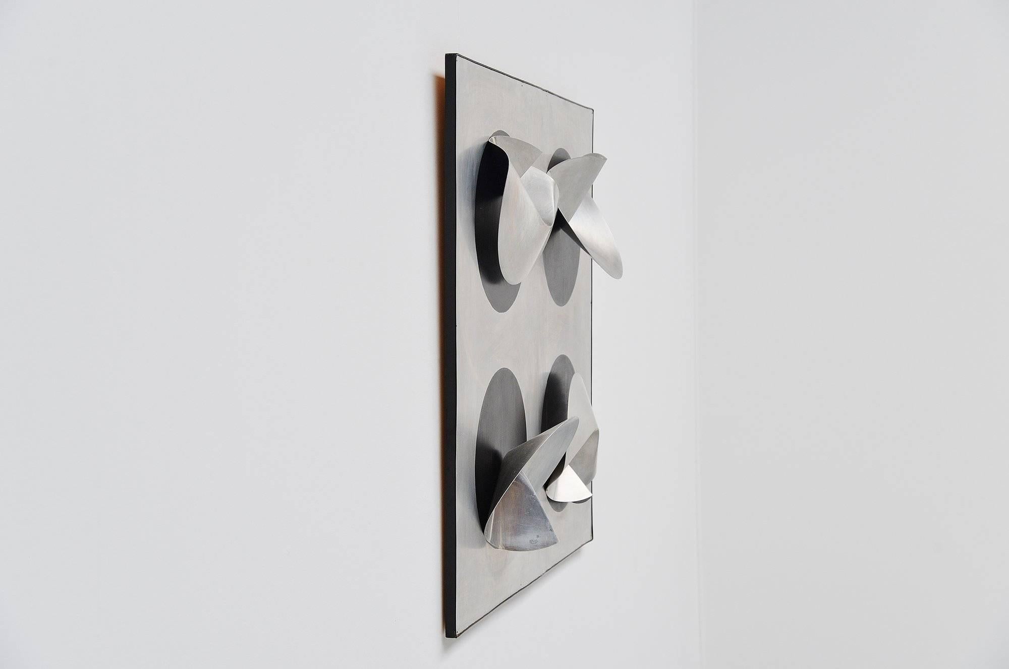 Aluminum Jaap van Hunen Geometric Aluminium Artwork, Holland, 1970