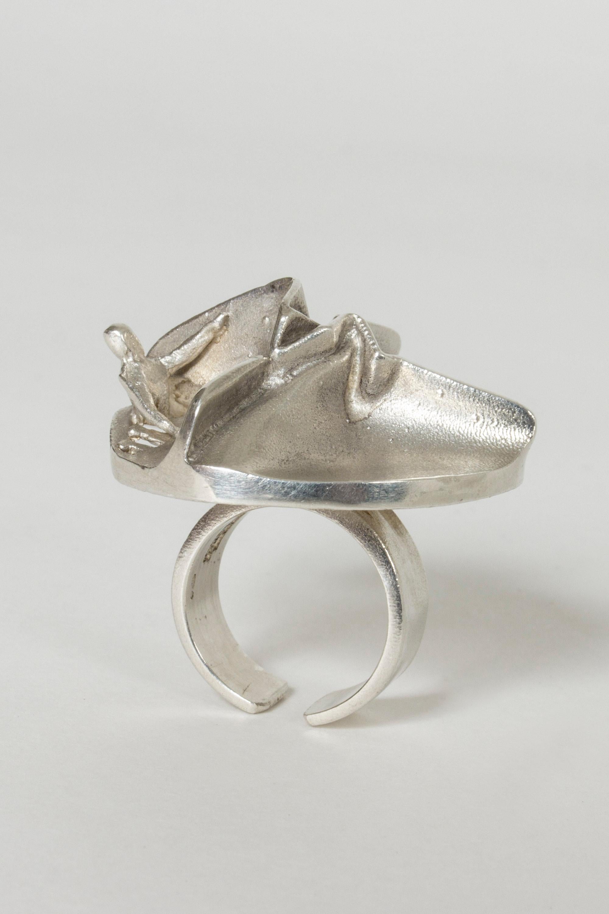 “Jaara’s Dream” Ring by Björn Weckström for Lapponia, Finland, 1973 In Good Condition In Stockholm, SE