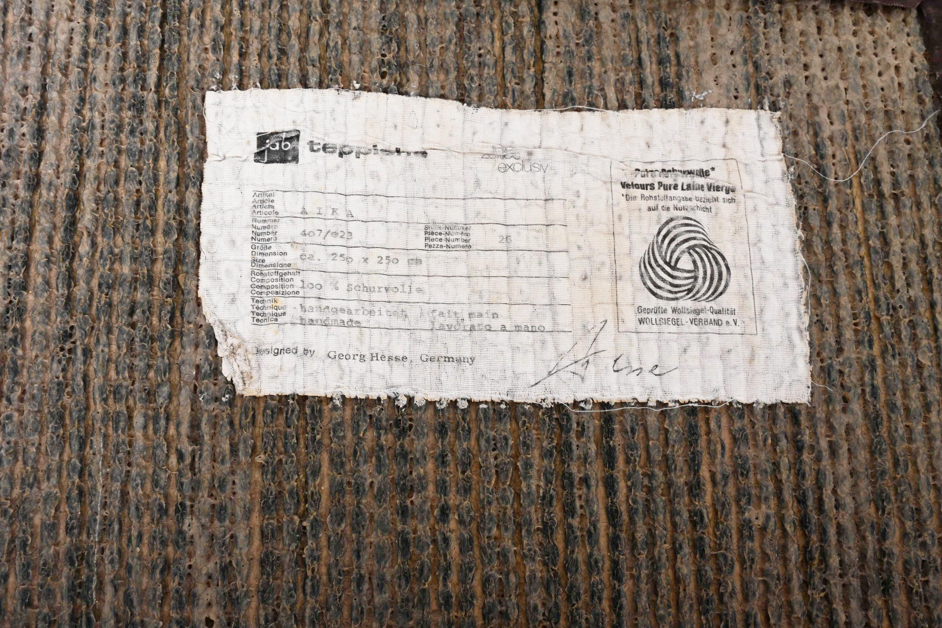 JAB-Teppich aus den 1970er Jahren von Georg Hesse im Angebot 5