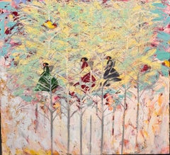 Un’offerta dal giardino, 120x130 cm, olio su tela