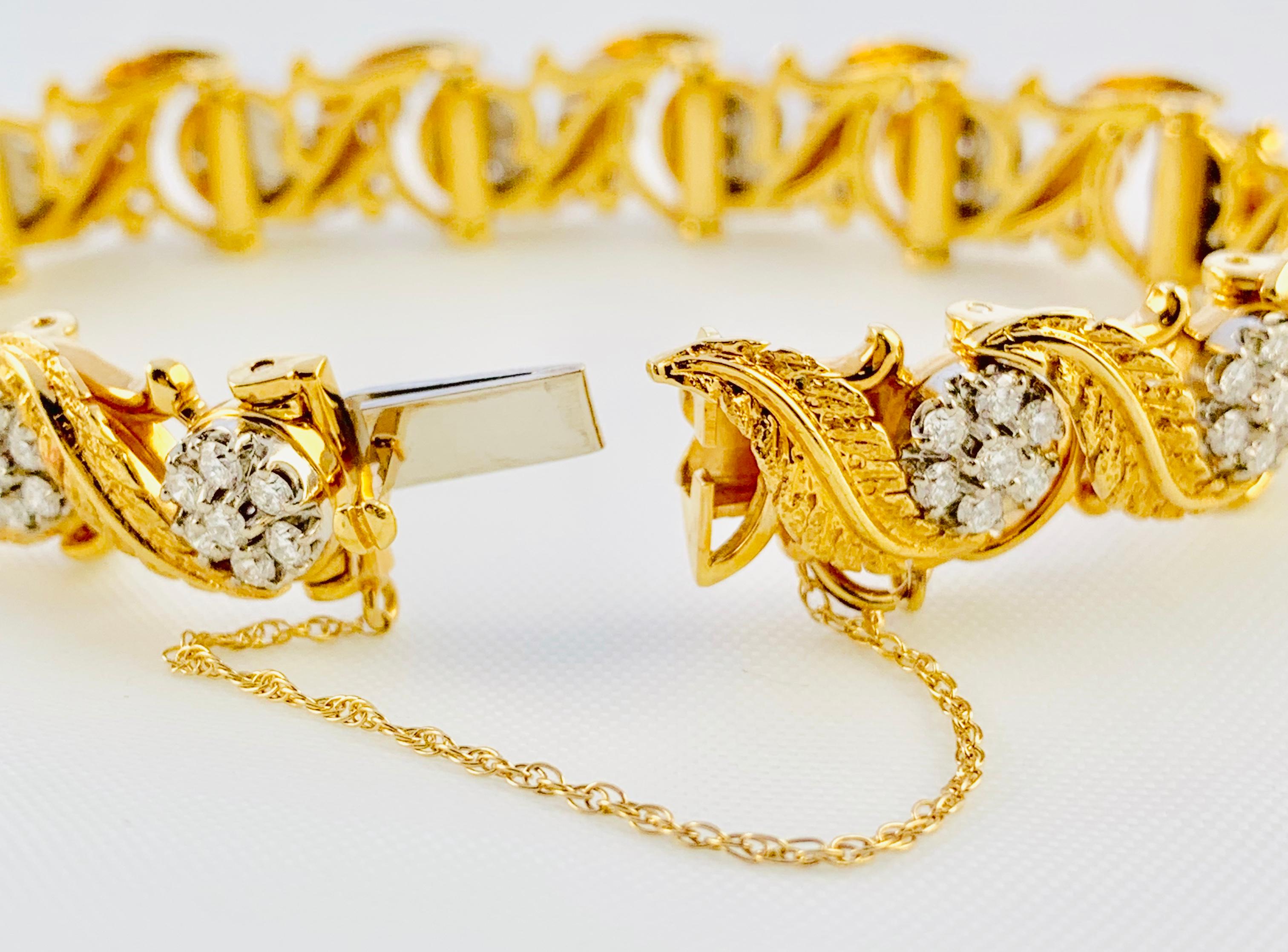 Jabel 18 Karat Yellow Gold and Diamond Add A Section Bracelet 1