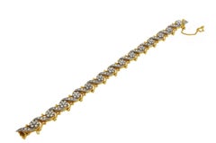 Jabel - Bracelet de grappes de diamants en or blanc et jaune 18 carats