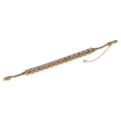Jabel Add-A-Link Bracciale d'oro 18k con diamanti d'epoca 6,75" Splendido! TCW ~5,6 ct