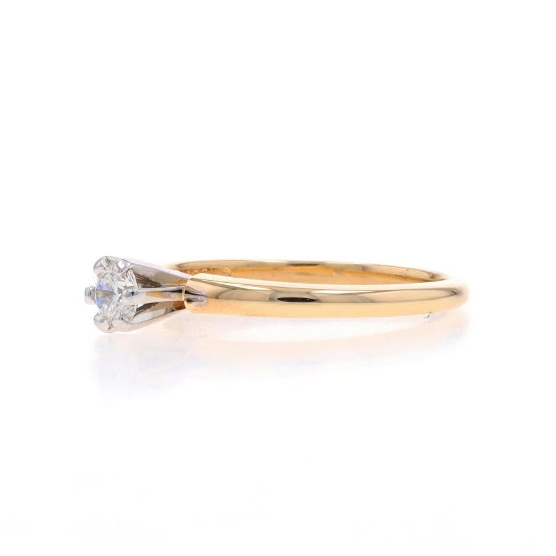 Jabel Anillo de Compromiso Solitario de Diamantes - Oro Amarillo 14k Redondo Brillante .20ct en Excelente estado para la venta en Greensboro, NC