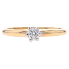 Jabel Anillo de Compromiso Solitario de Diamantes - Oro Amarillo 14k Redondo Brillante .20ct
