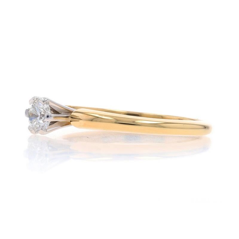 Jabel Diamant Solitär Verlobungsring - Gelbgold 18k Rund Brillant .35ct im Zustand „Hervorragend“ im Angebot in Greensboro, NC
