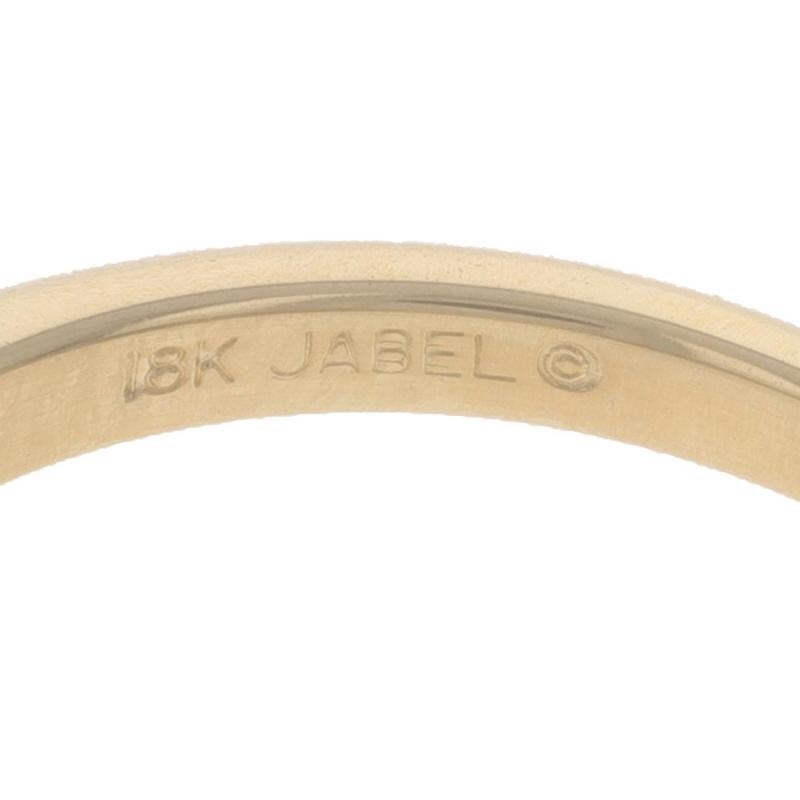Jabel Diamant Solitär Verlobungsring - Gelbgold 18k Rund Brillant .35ct im Angebot 2