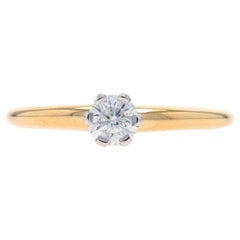 Jabel Diamant Solitär Verlobungsring - Gelbgold 18k Rund Brillant .35ct