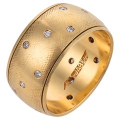 Jabel, fascia per sigari vintage con diamante in oro giallo 14 carati