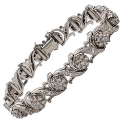 Jabel White Diamond Bracelet in 18 Karat White Gold