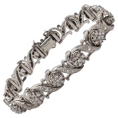 Bracelet de diamants blancs Jabel en or blanc 18 carats