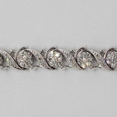 Bracelet de diamants blancs Jabel en or blanc 18 carats