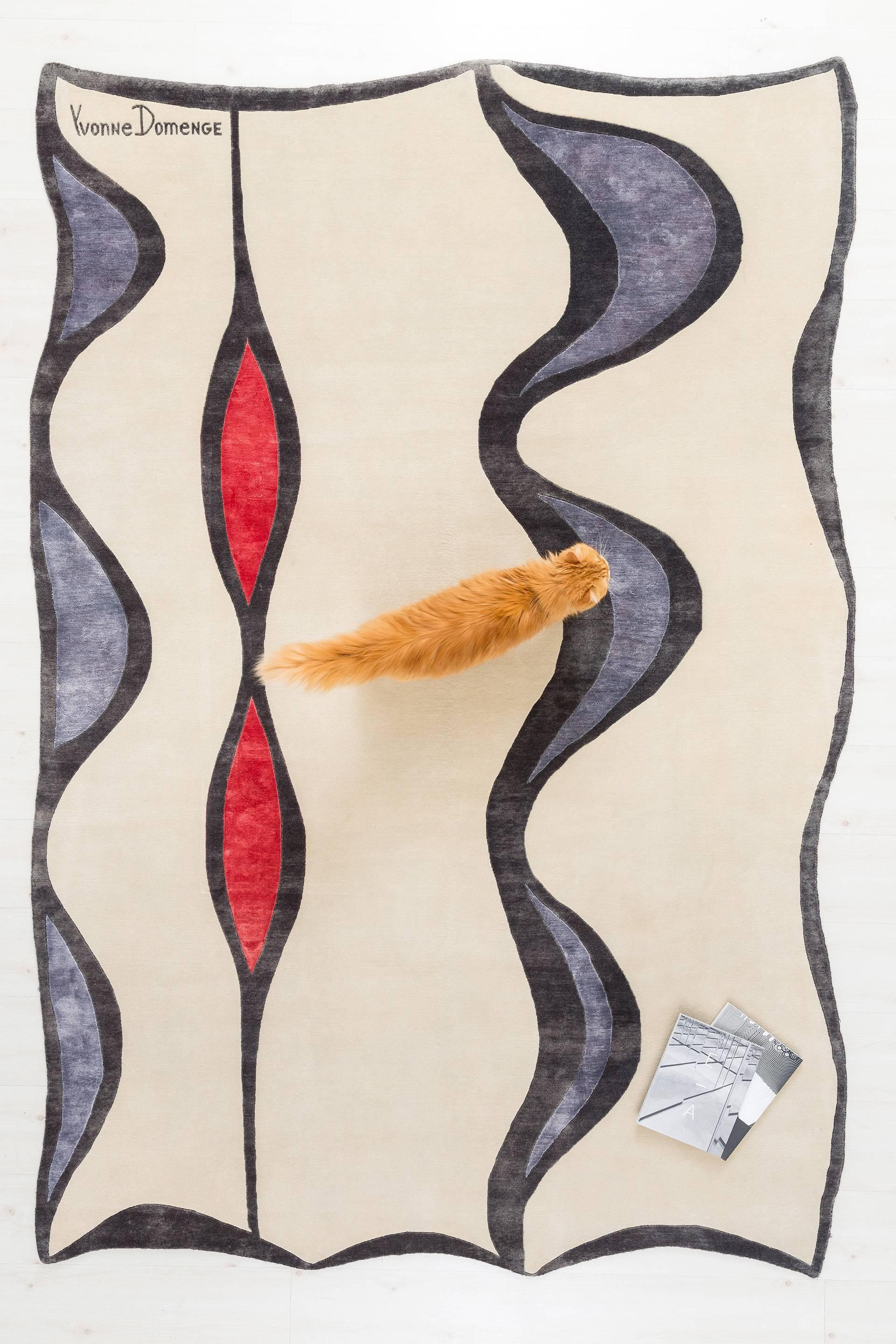 This is a Limited Edition rug made of premium New Zealand wool and silk. 

Established in 1921, Odabashian is a creative conduit for artists, designers, architects and creatives to learn, explore and create using traditional handmade rugmaking