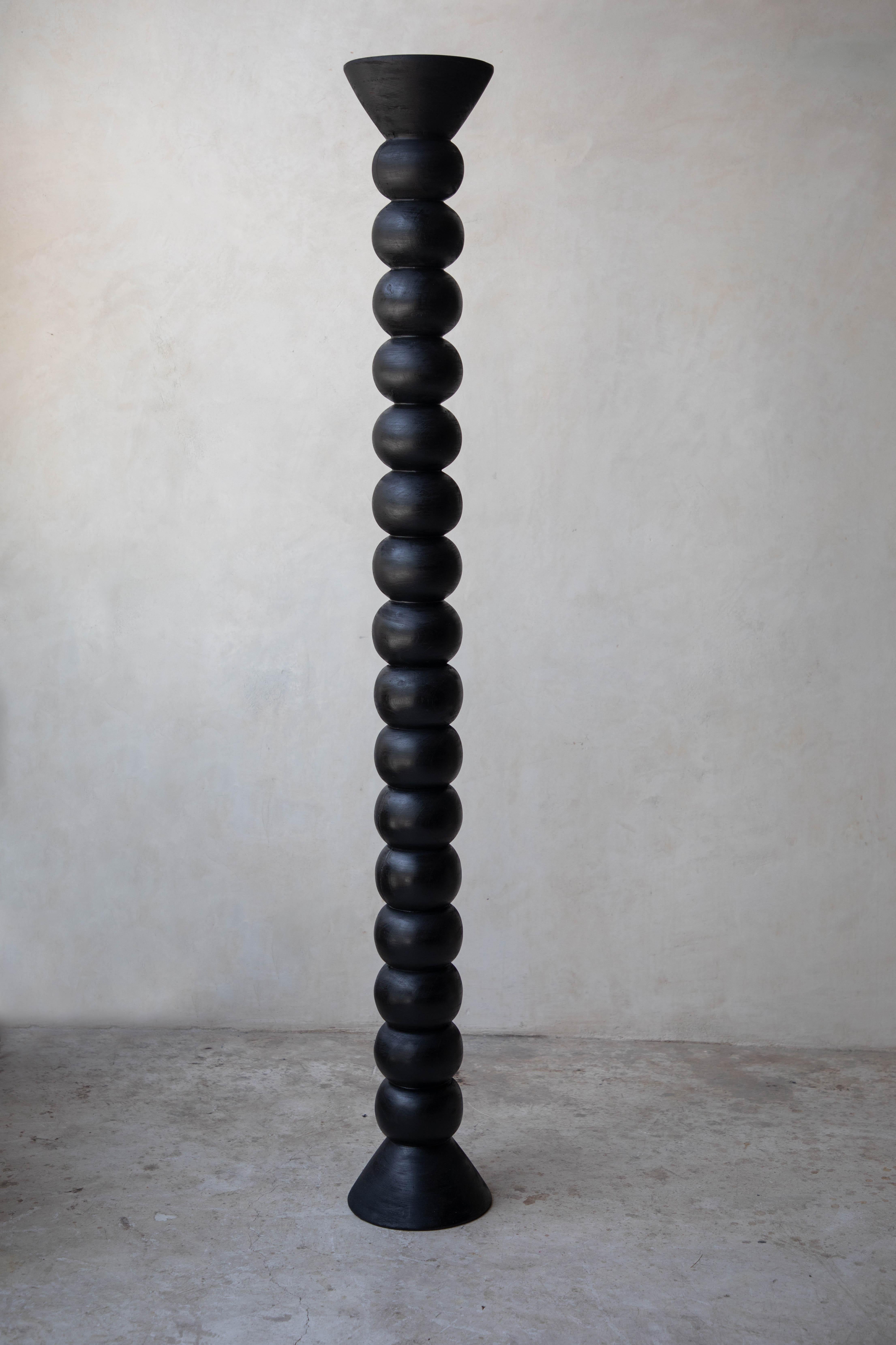 Jabin wood sphere sculpture by Daniel Orozco
Material: Jabin wood.
Dimensions: D 20 x H 181 cm

Black jabin wood sphere sculpture Handmade by Mexican artisans.

Daniel Orozco Estudio
We are an inclusive interior design estudio, who love to