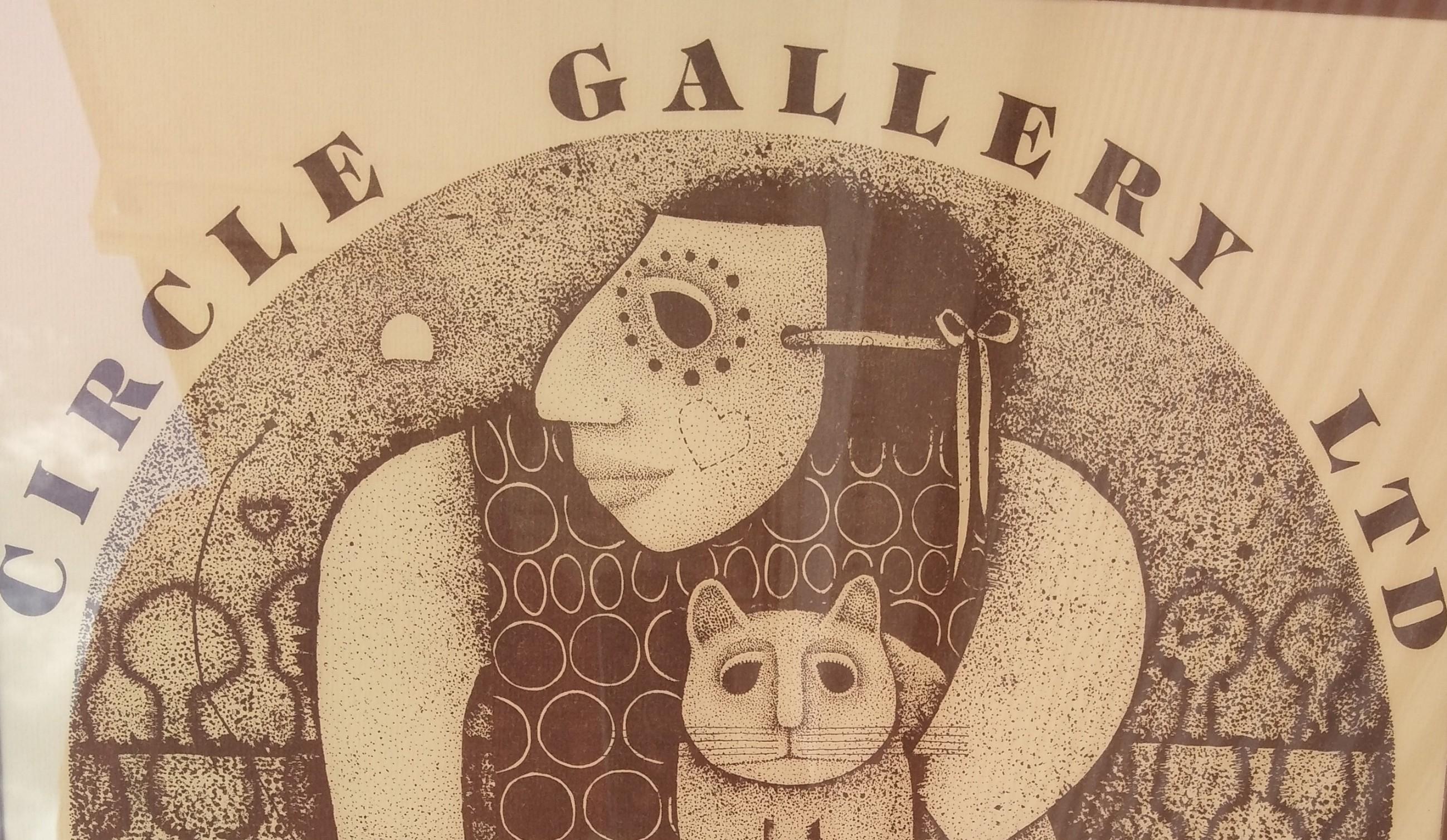 Jablowsky Circle Gallery Ltd. Ausstellungsplakat im Zustand „Gut“ im Angebot in Pasadena, TX