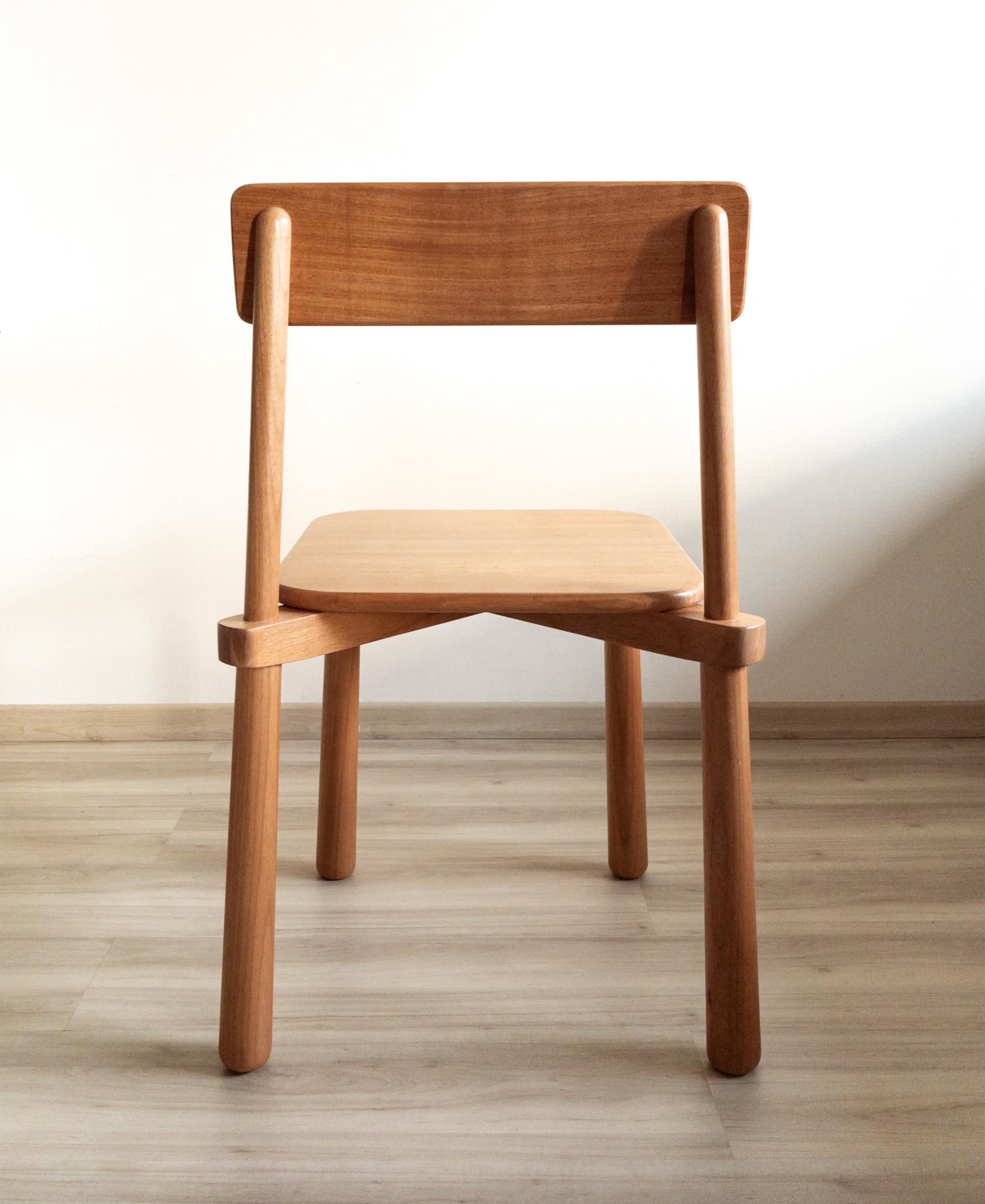 Jabuti Chair — Handmade Solid Wood Contemporary Brazilian Design For Sale 2