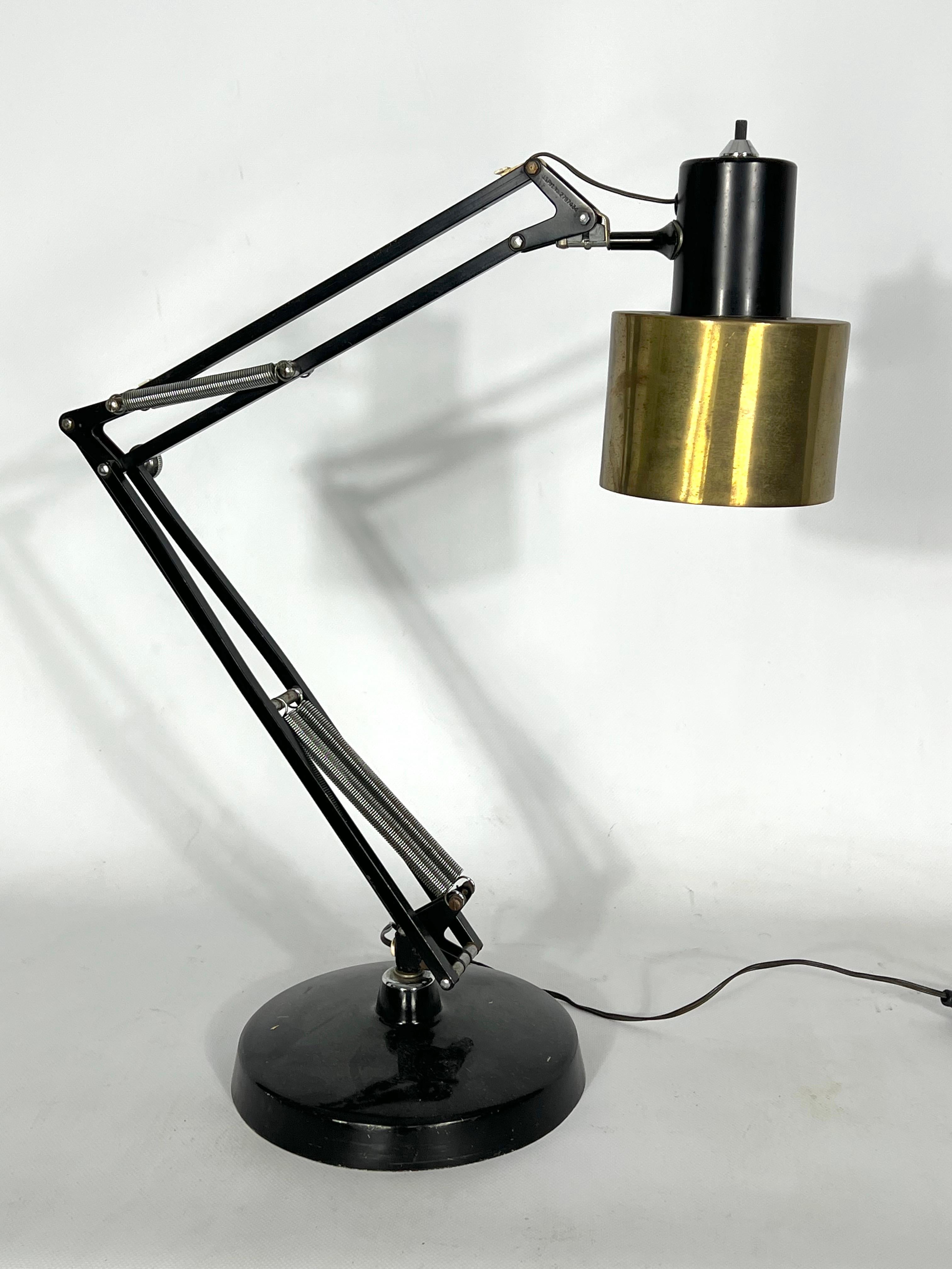 Seltene L2 Luxo-Tischlampe von Jac Jacobsen aus den 50er Jahren im Angebot 3
