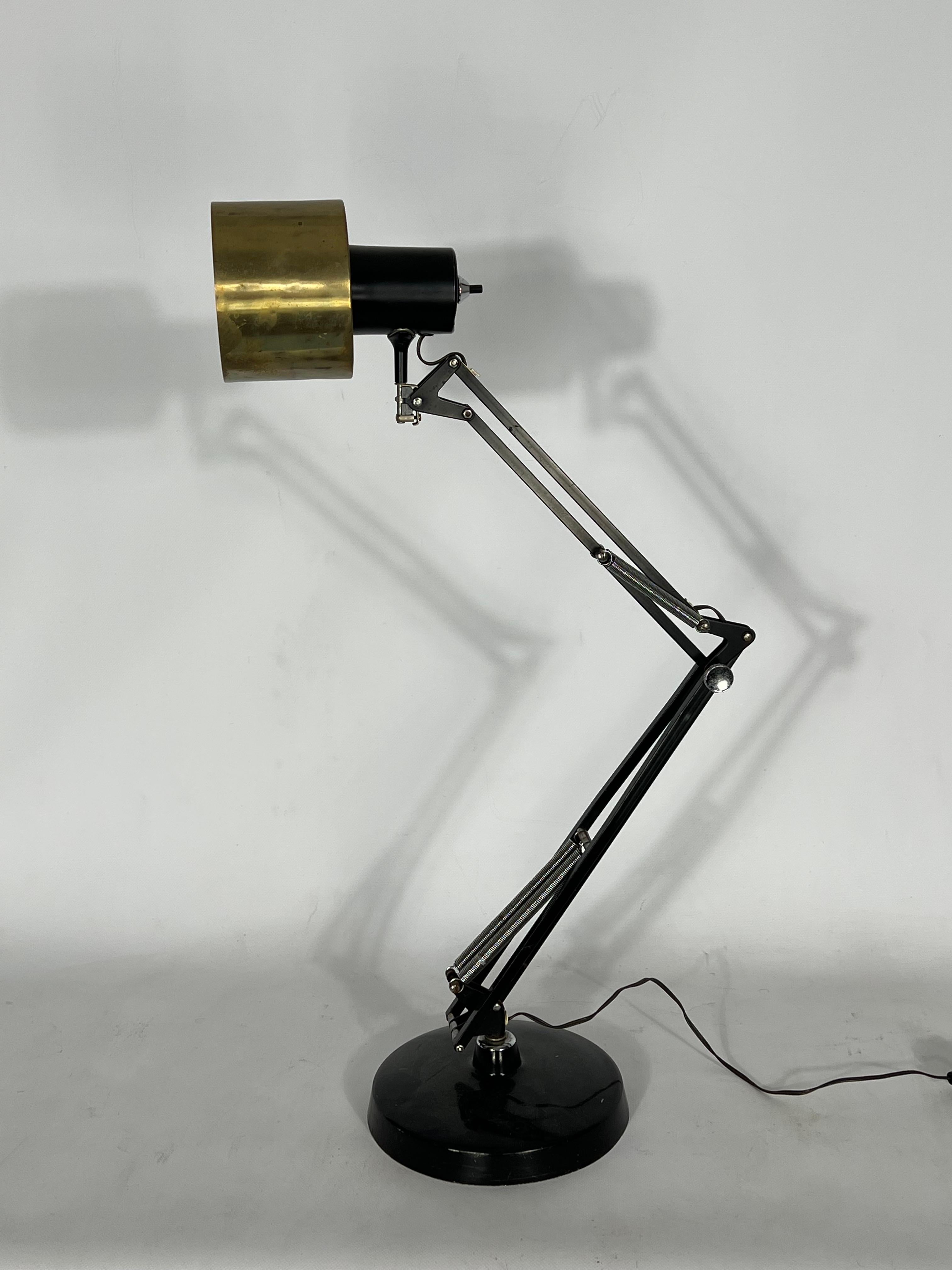 Seltene L2 Luxo-Tischlampe von Jac Jacobsen aus den 50er Jahren (Moderne der Mitte des Jahrhunderts) im Angebot
