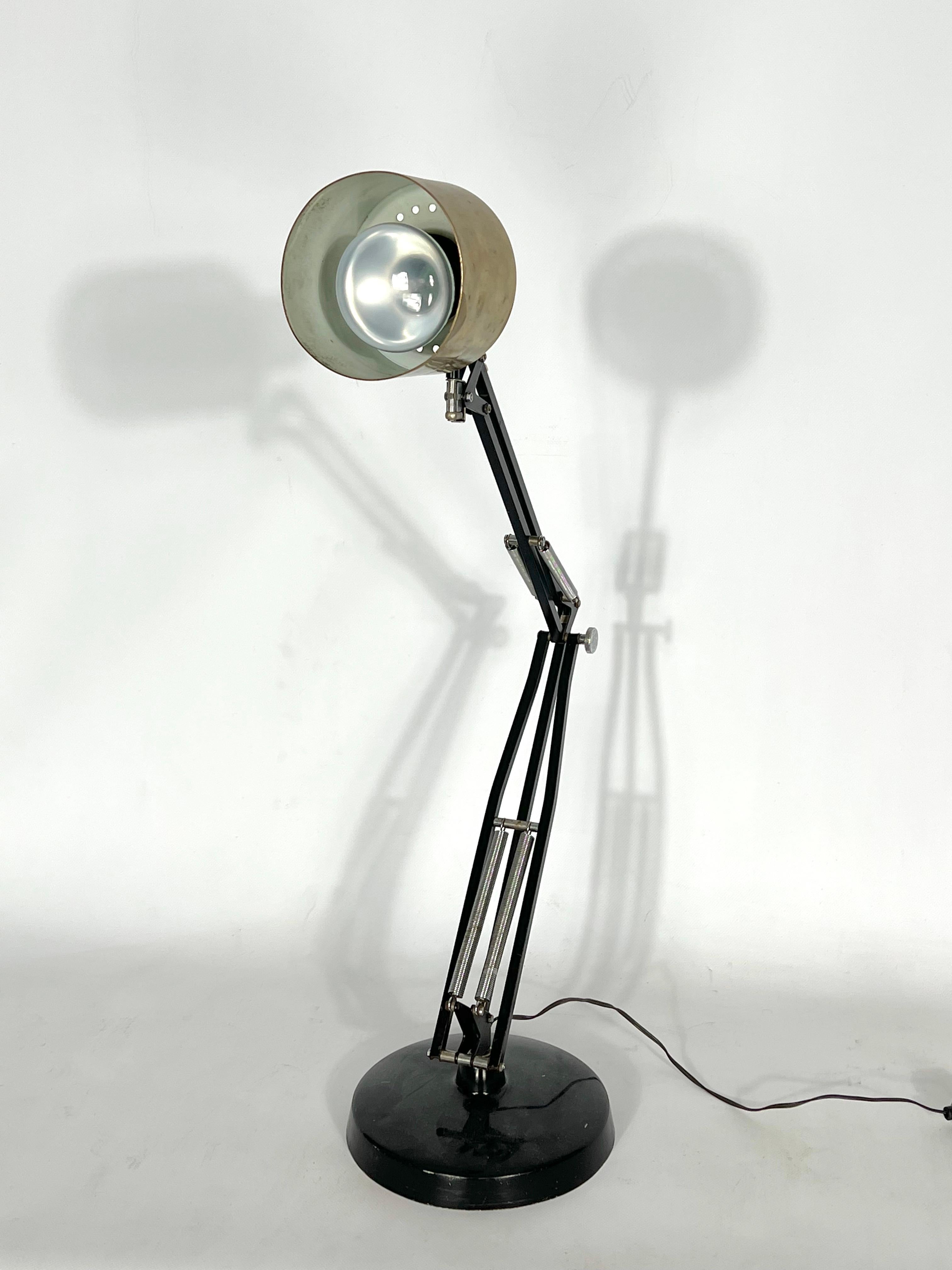 Mid-Century Modern Jac Jacobsen, Rare L2 Luxo Table Lamp from 50s For Sale