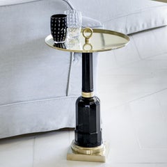 Jacaranda Black Side Table