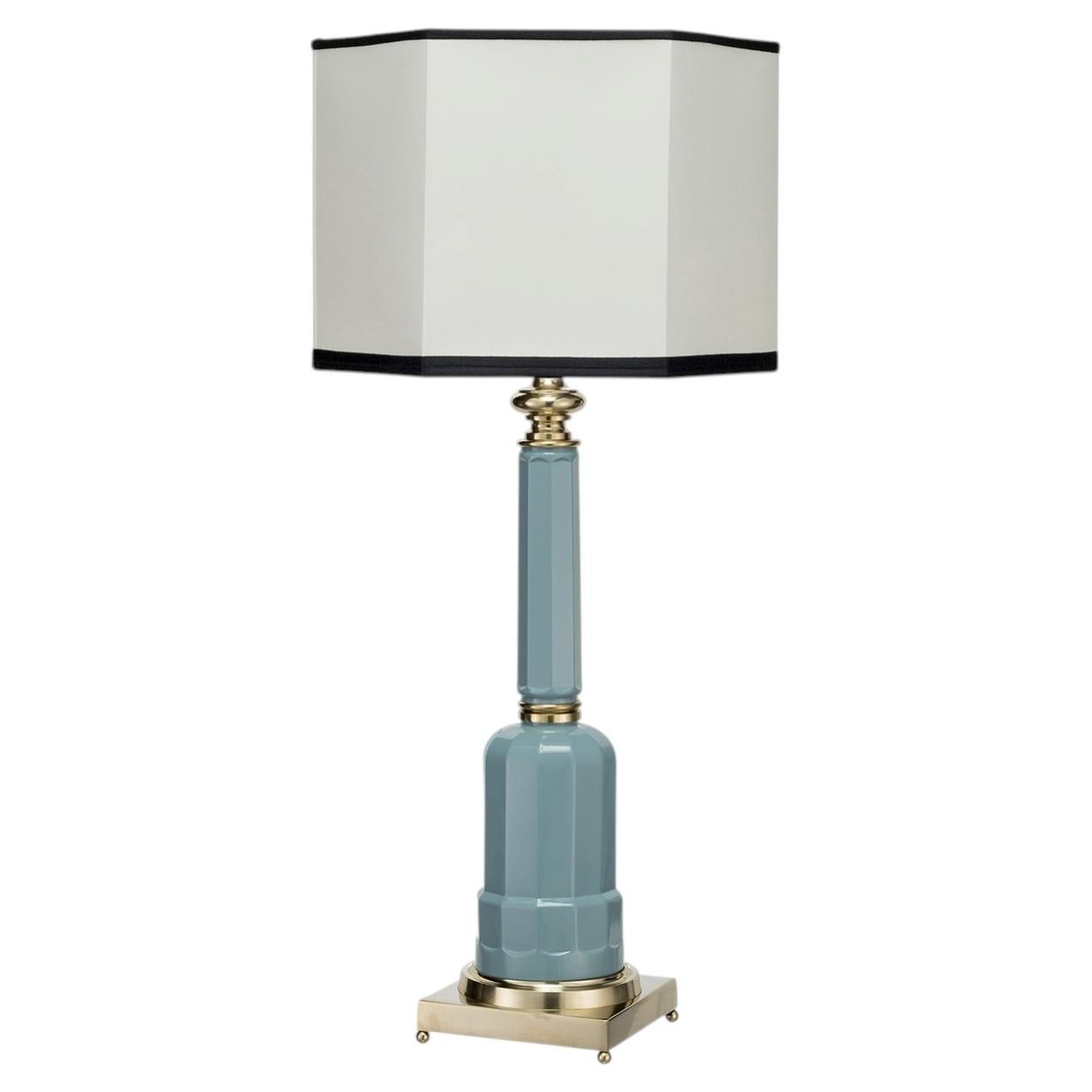 Jacaranda Pastel Turquoise Table Lamp For Sale