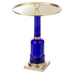 Jacaranda small side table blue