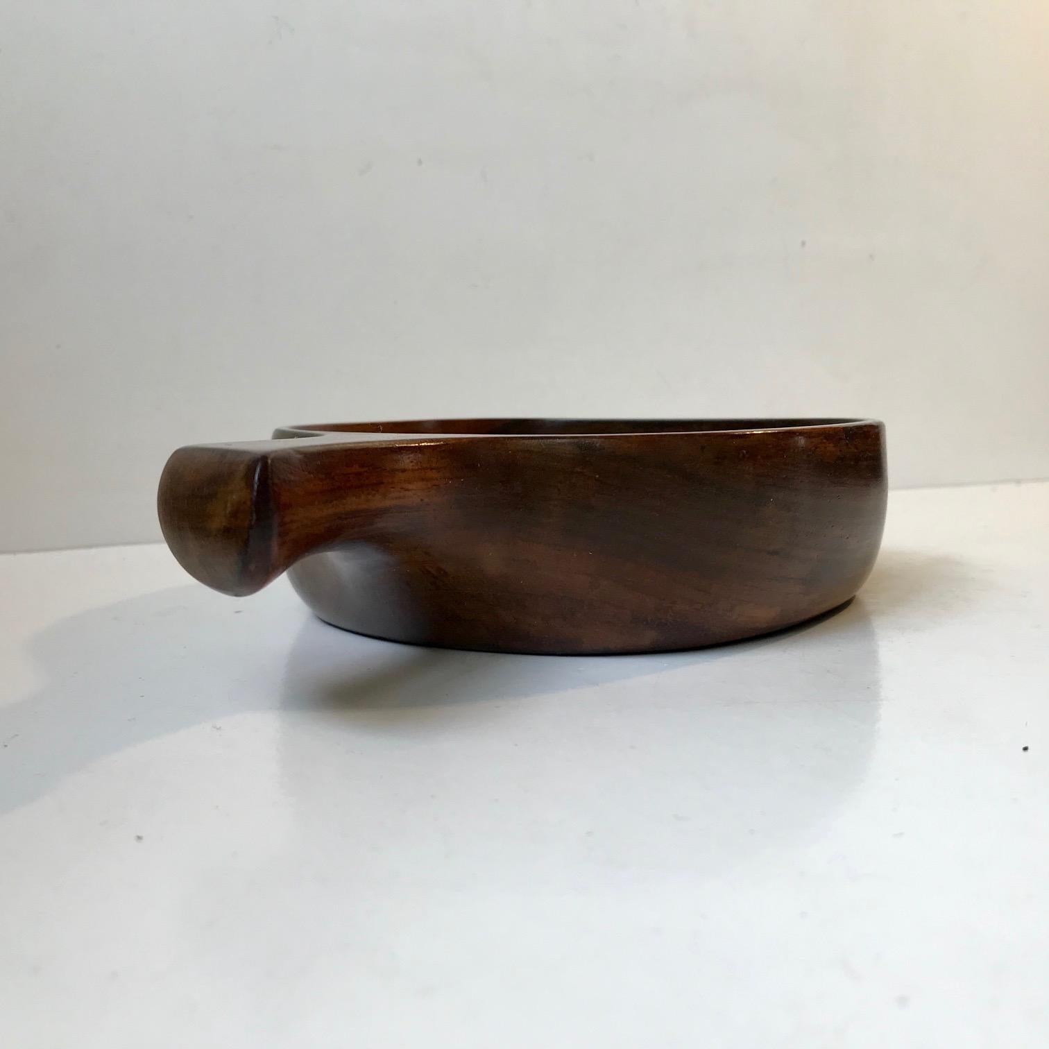 Jacaranda Wood Bowl by Jean Gillon for Italma/Georg Jensen, 1960s For Sale 1