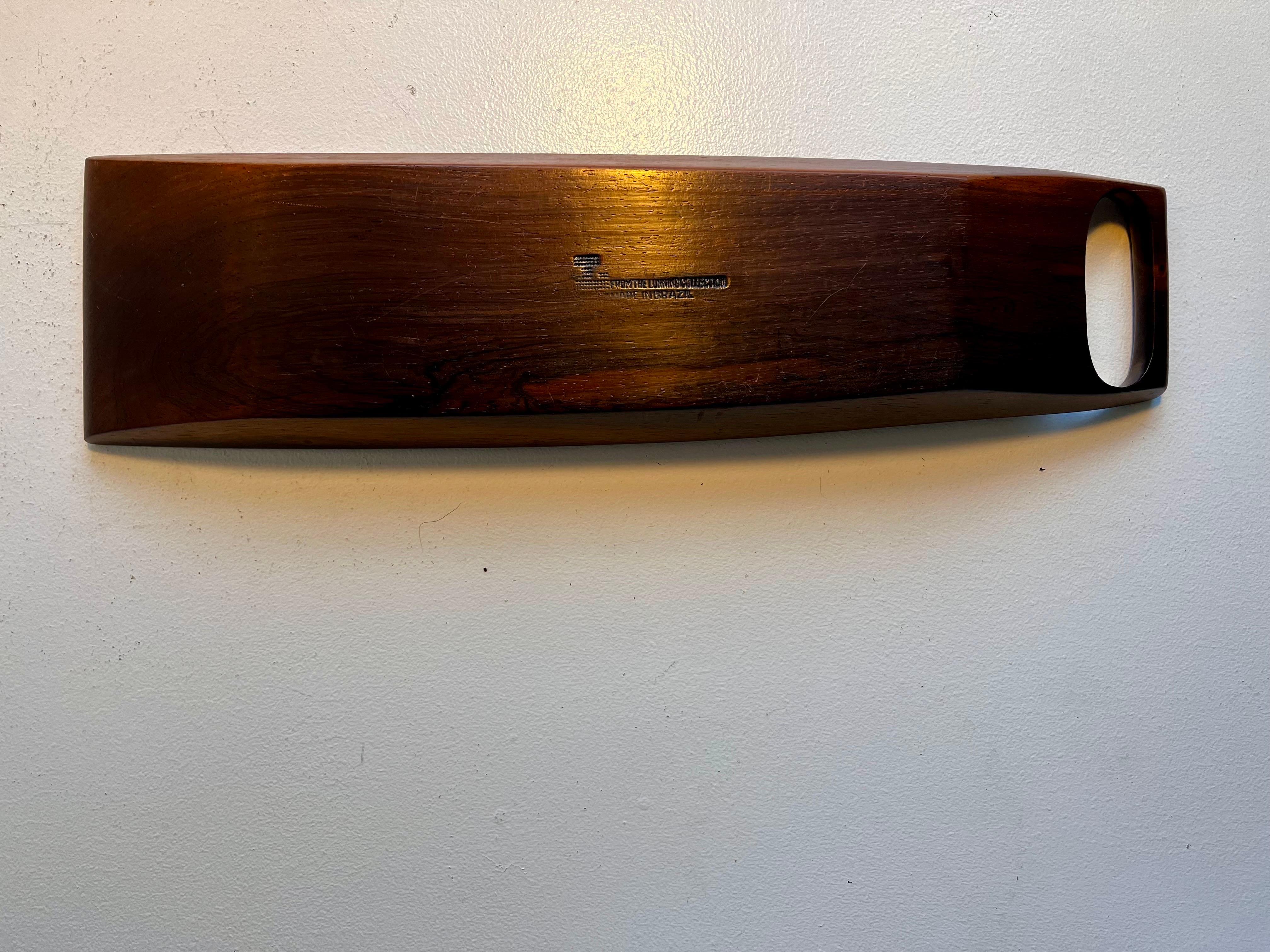 Plateau en bois de jacaranda par Lunning Collection, Brésil, vers 1960 en vente 1
