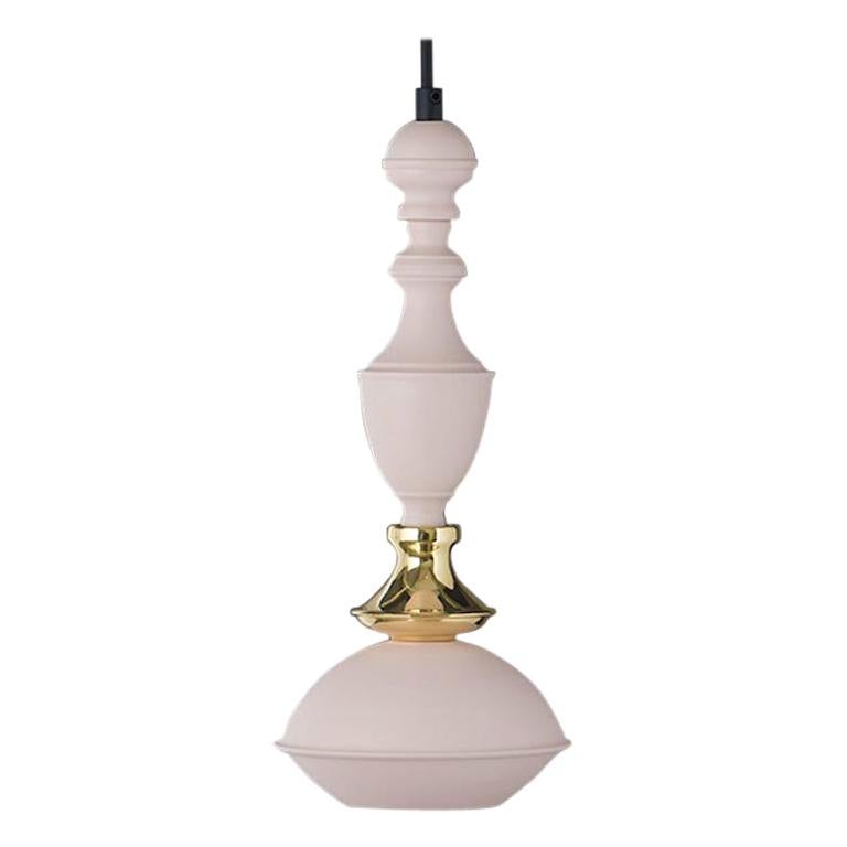 For Sale: Pink (Powder Pink Yellow Copper) Jacco Maris LED Benben Pendant Type 4 in Yellow Copper Metal