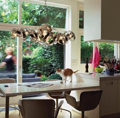 Jacco Maris Montone Oval Six Lights Chandelier in High Gloss Finish