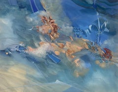 Dune al mattino. Pittura a guazzo contemporanea, astrazione