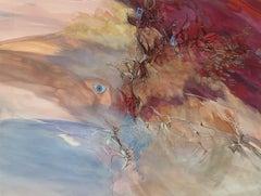 Summer for everyone. Contemporary Gouache Painting, Abstraction, Polish artist