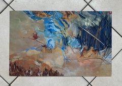 Ansicht nach unten – Zeitgenössische Gouache-Malerei, Abstraktion