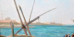 Escena de pesca - Óleo sobre tela