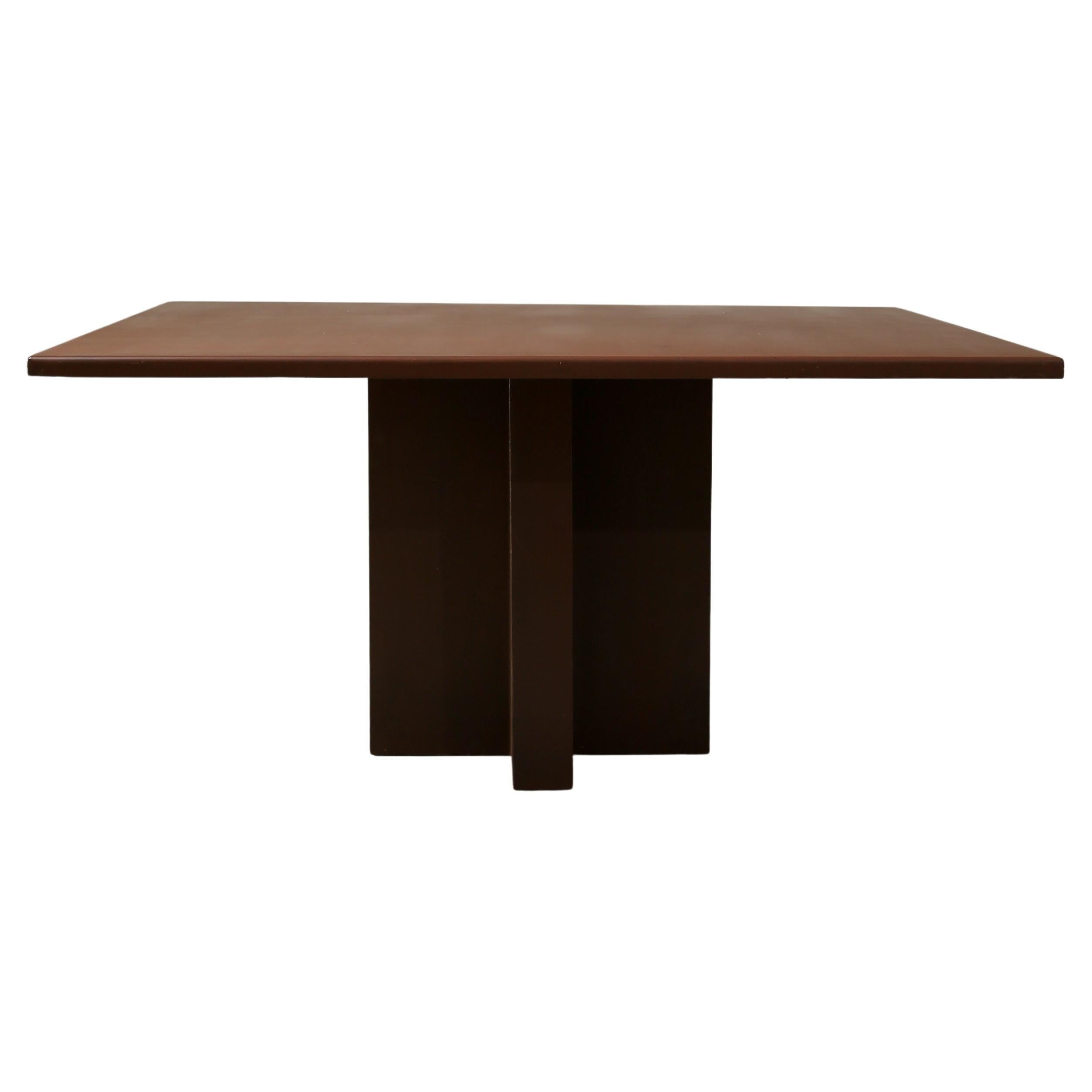 Jack A. Chandler Powder-Coated Square Steel Table For Sale