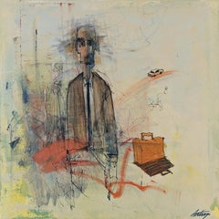 All Goes Onward and Outward Contemporary art Original Painting Ready to Hang