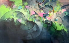 Chaos In Order Contemporary art Original Painting Ready to Hang