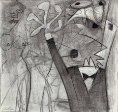 Crisis of Inspiration Contemporary art Original Painting Ready to Hang