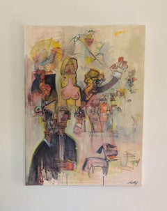 Fevered Memory Zeitgenössische Kunst Originalgemälde Aufhängefertig