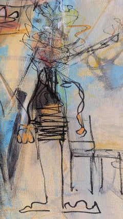 The Unwritten Self Art contemporain Peinture originale prête à être accrochée