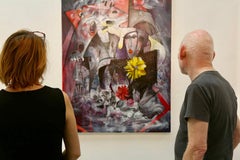 Turmoil Arte contemporanea Quadro originale pronto da appendere
