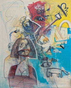 Wounded Animal Contemporary art Original Painting Ready to Hang