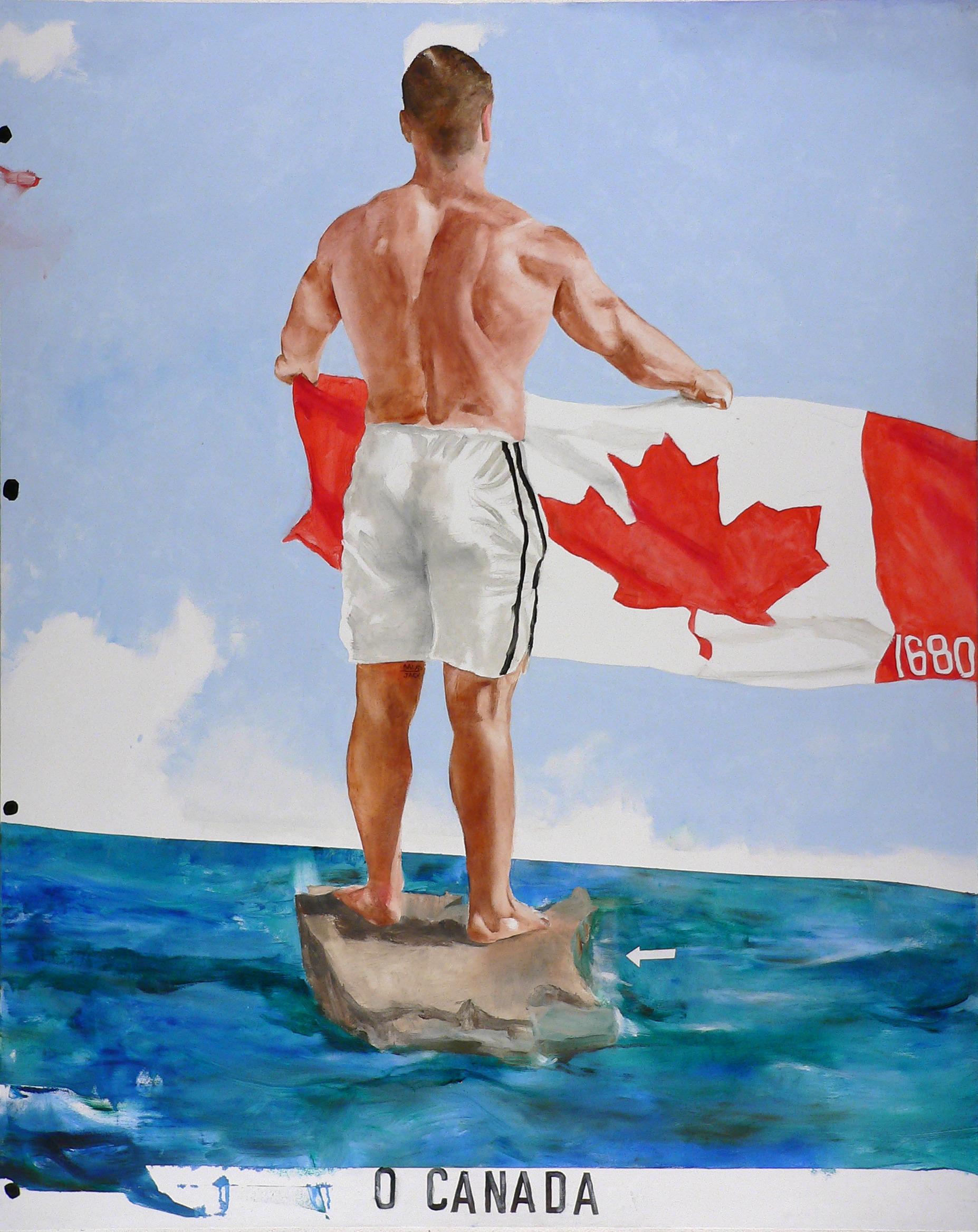 O Canada (#1680) - Painting by Jack Balas