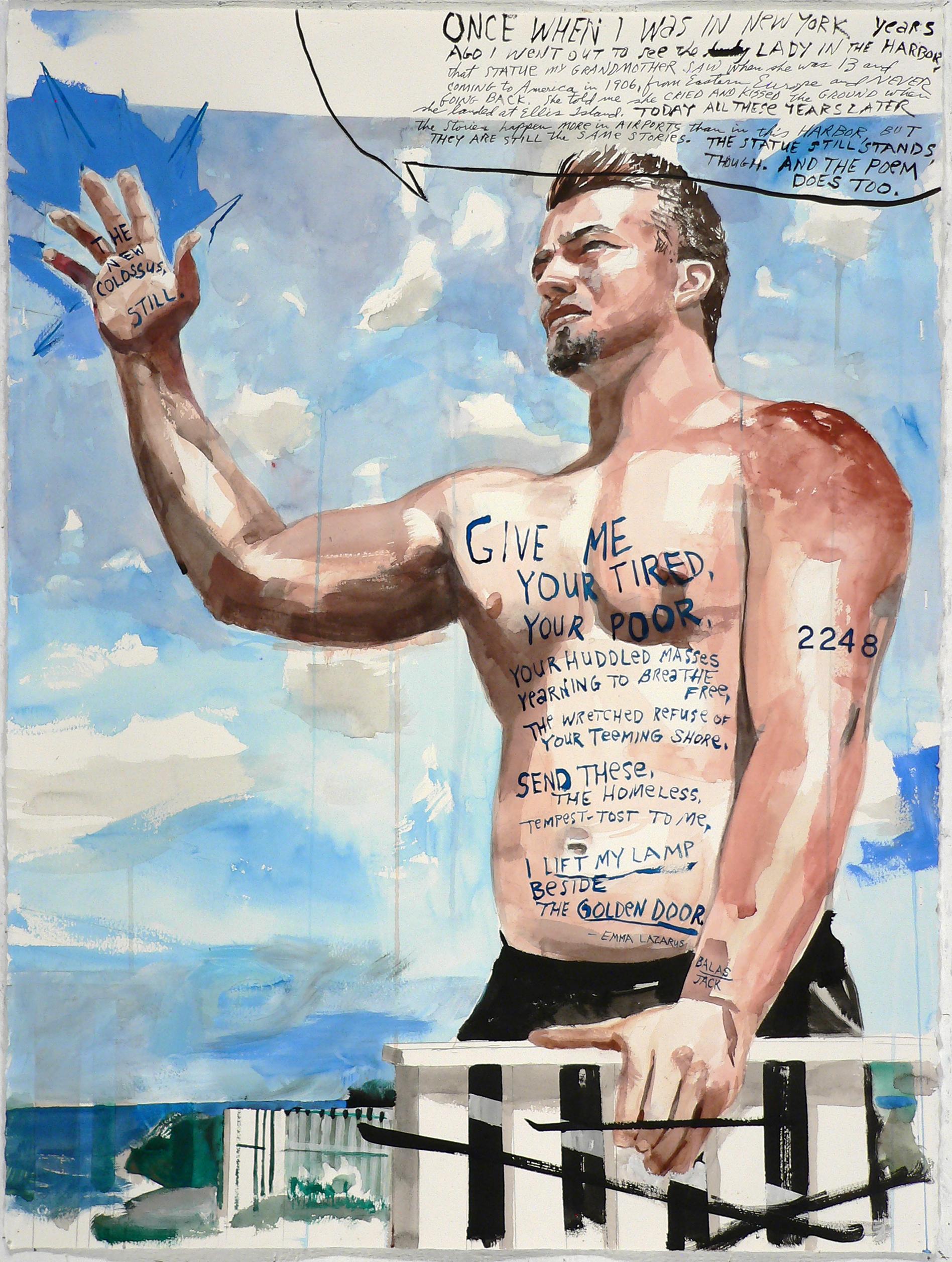 Il Nuovo Colosso, Ancora (#2248) - Painting di Jack Balas