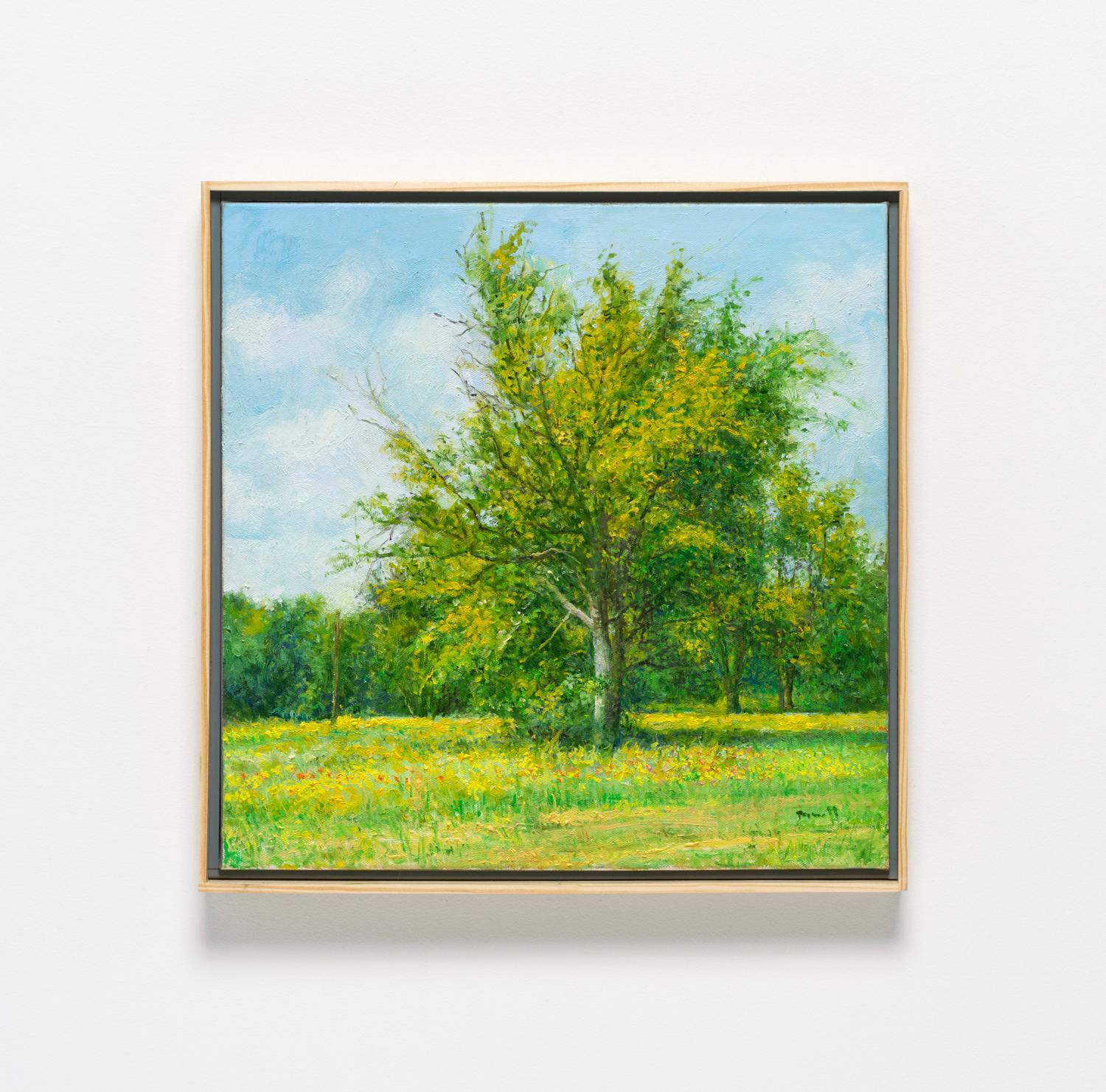 Ein Baum im Cleburne-Stil – Painting von Jack Barnett
