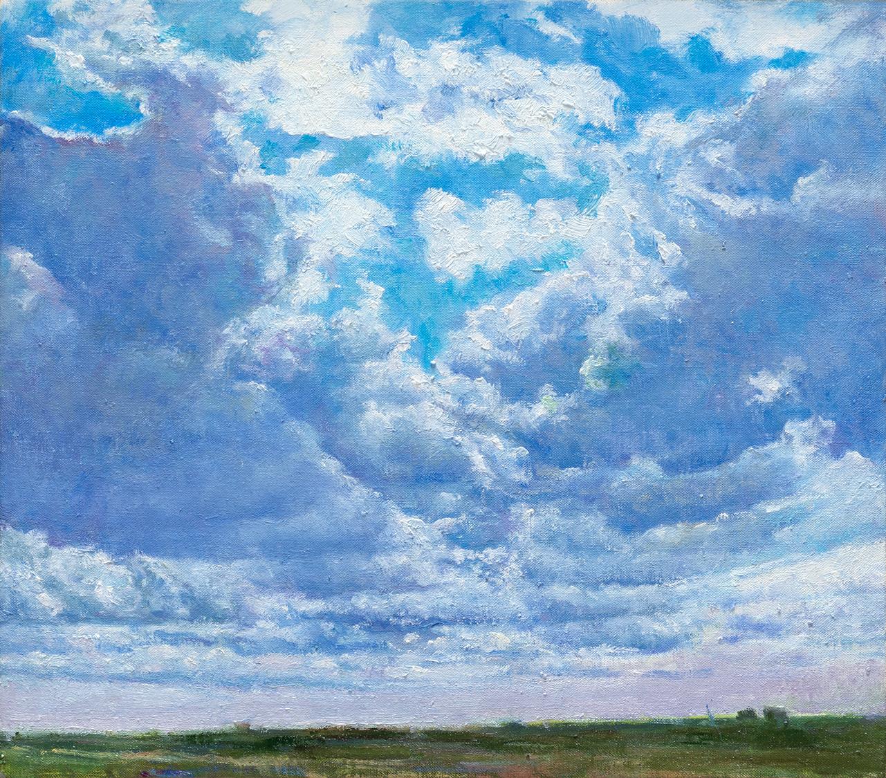 Jack Barnett Landscape Painting - Four Miles West of Cleburne