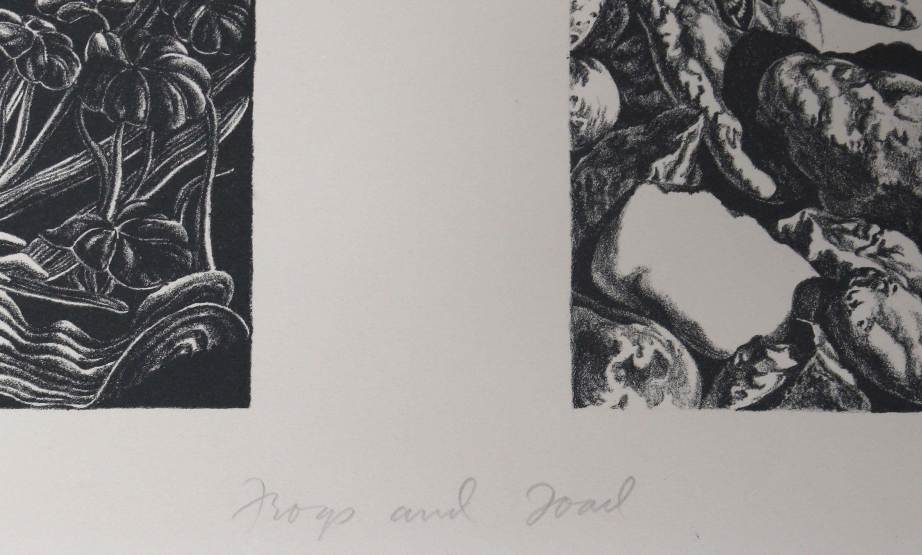 Frogs and Toads, Lithograph by Jack Beal  For Sale 2