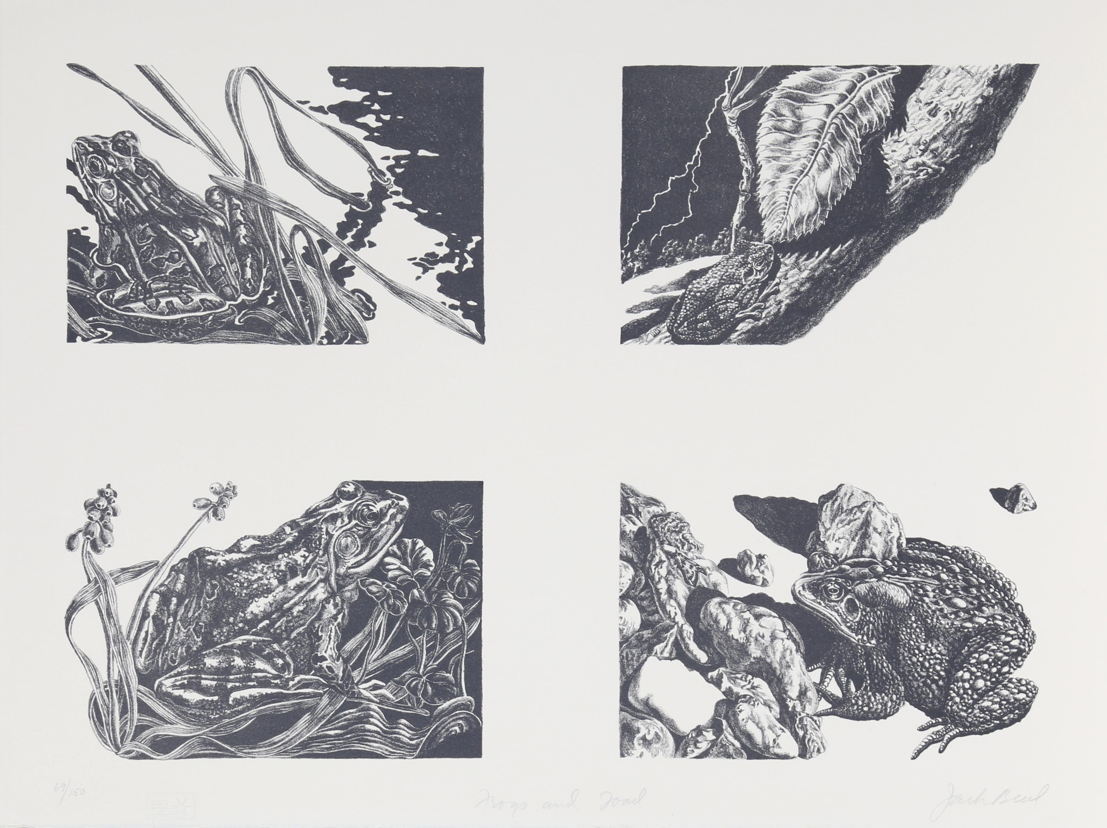 Frogs and Toads, Lithograph by Jack Beal 