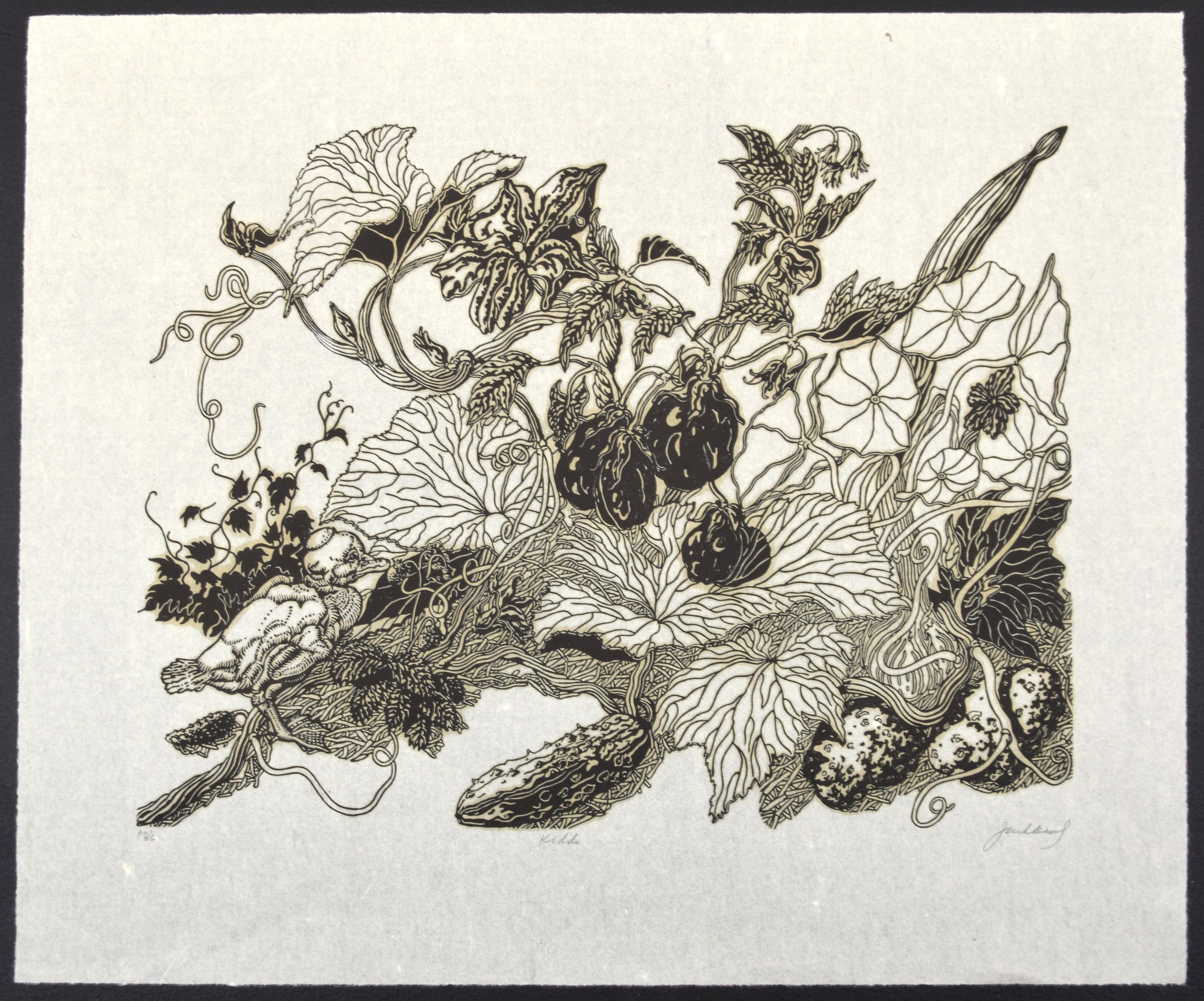 Jack Beal KIDDO Linocut For Sale 1