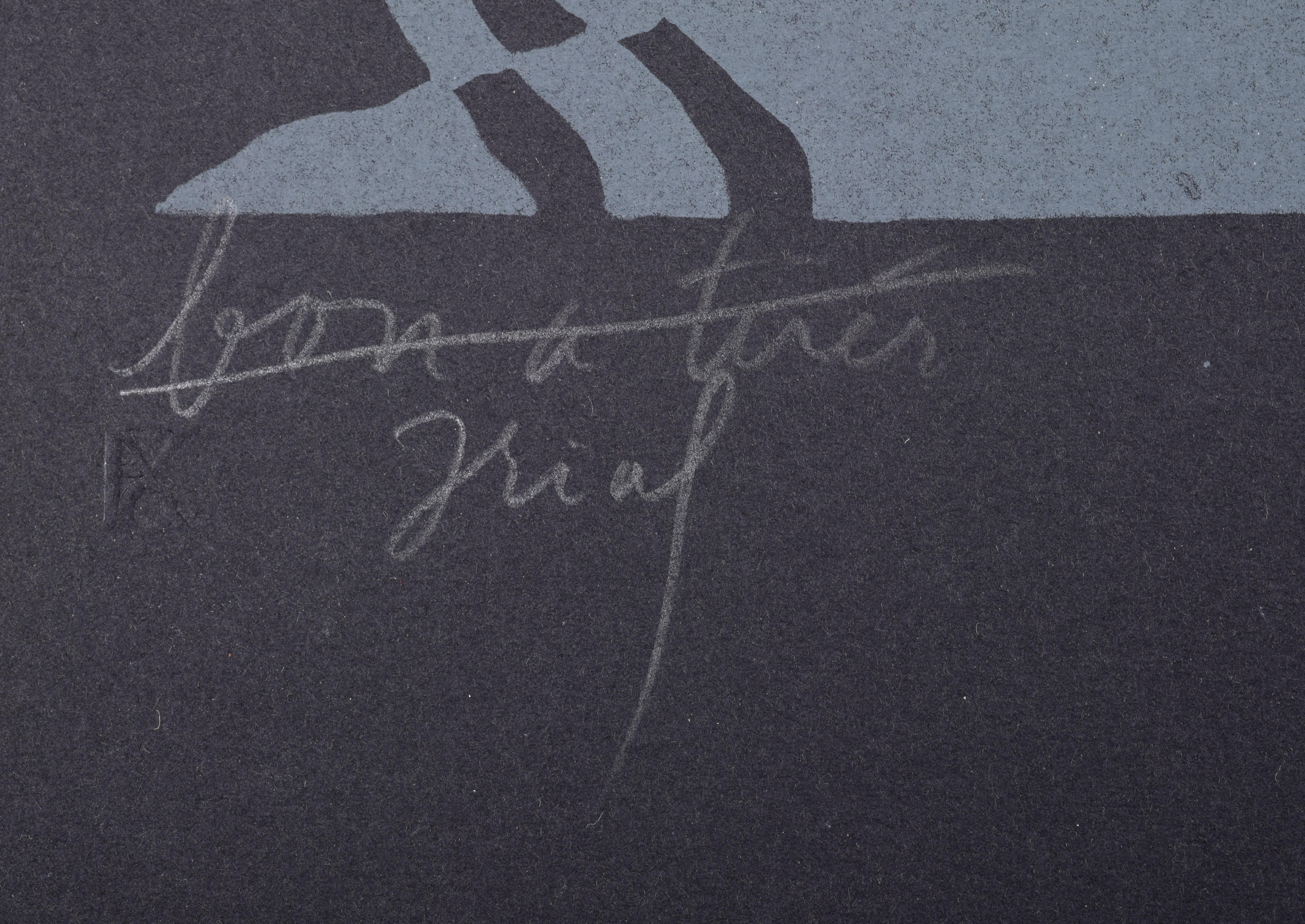 Litografía VIDA TRANQUILA II de Jack Beal en venta 3